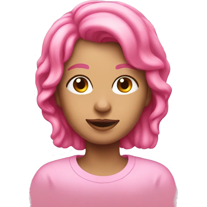 Pink  emoji