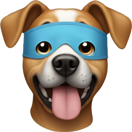 Dog wearing a mask  emoji
