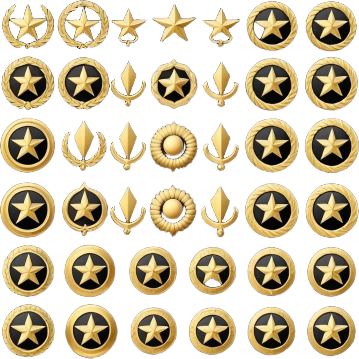 Tğrk Askeri rütbeler emoji