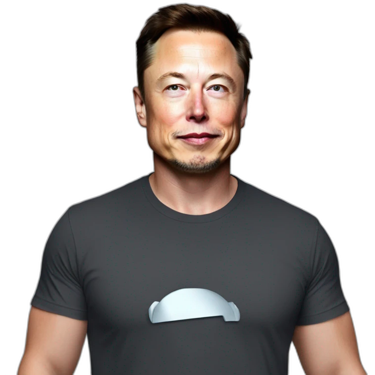 Elon Musk con la remera de River emoji