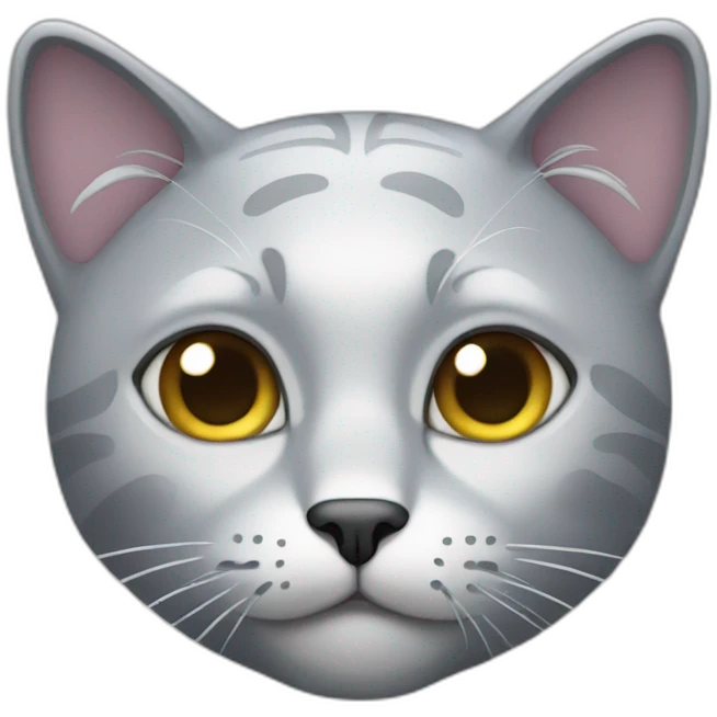 Silver cat emoji