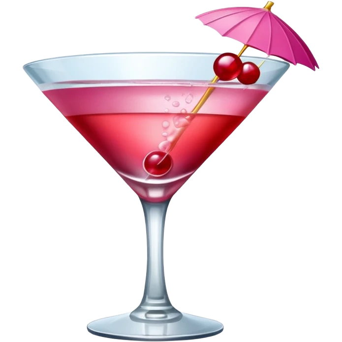 galentines red and pink cocktail emoji