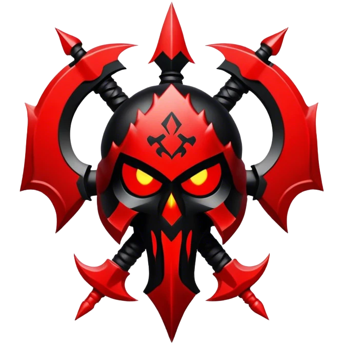 red and black chaos legion emblem emoji