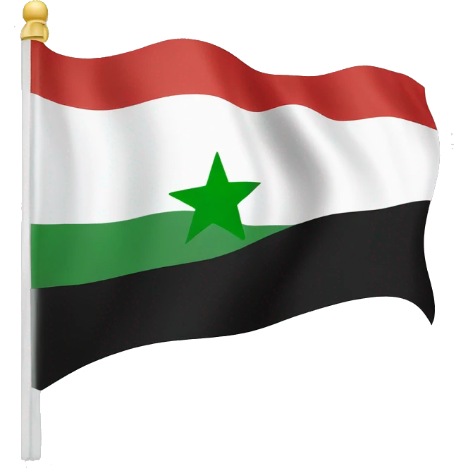 Syrian freedom flag emoji