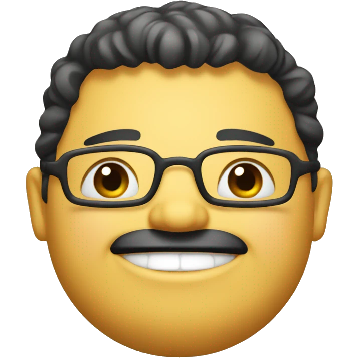 A  fat emoji smiling  emoji
