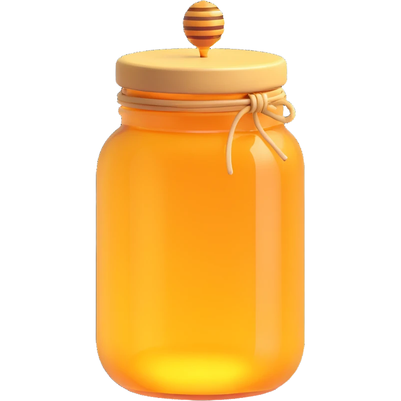 transparent honey jar emoji