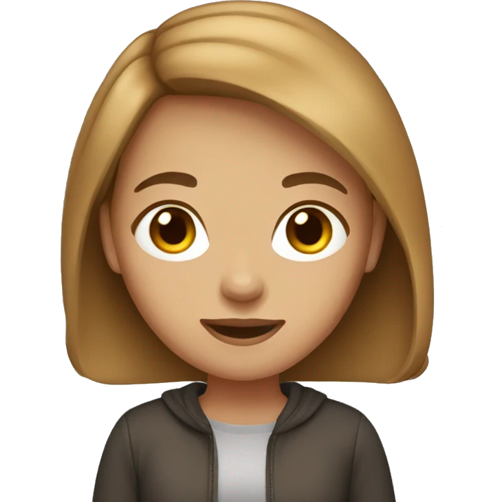 Light brown hair girl emoji