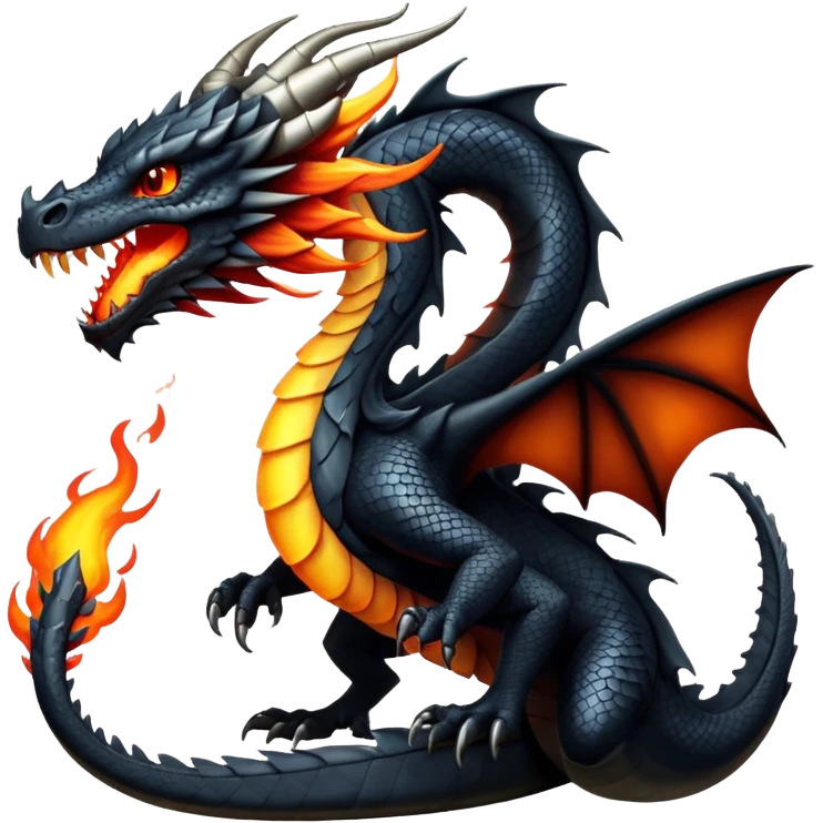 Black dragon emoji