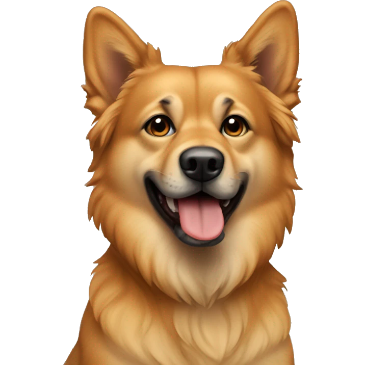 Tawny Chinook dog emoji