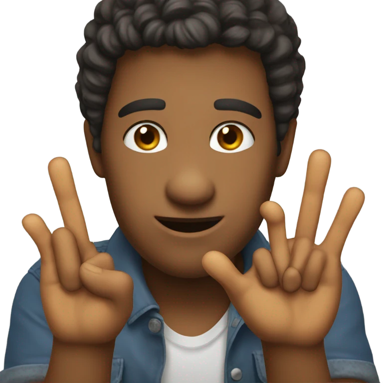 4 finger up 1 down emoji