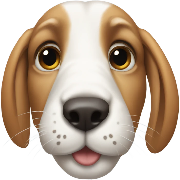 Bunny with dog nose emoji