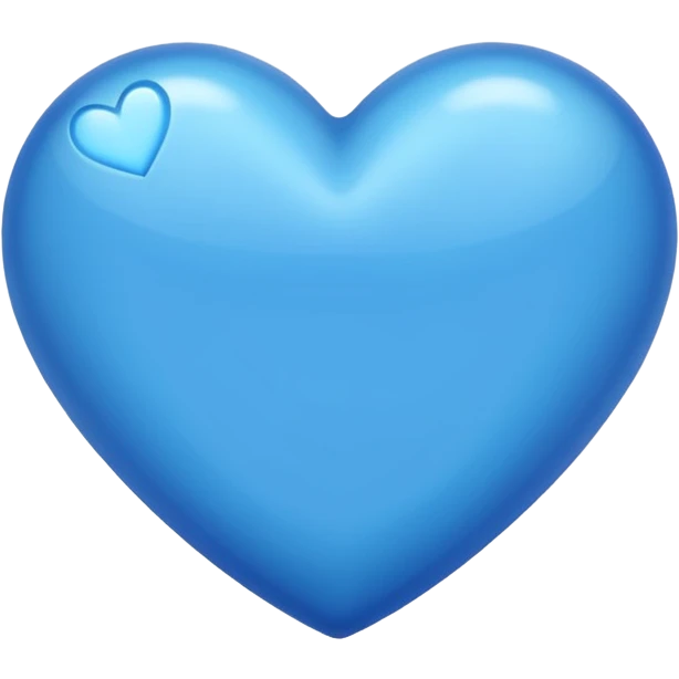 Coração azul emoji