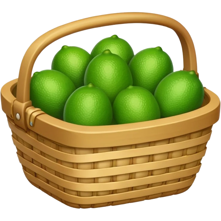 lime in basket emoji