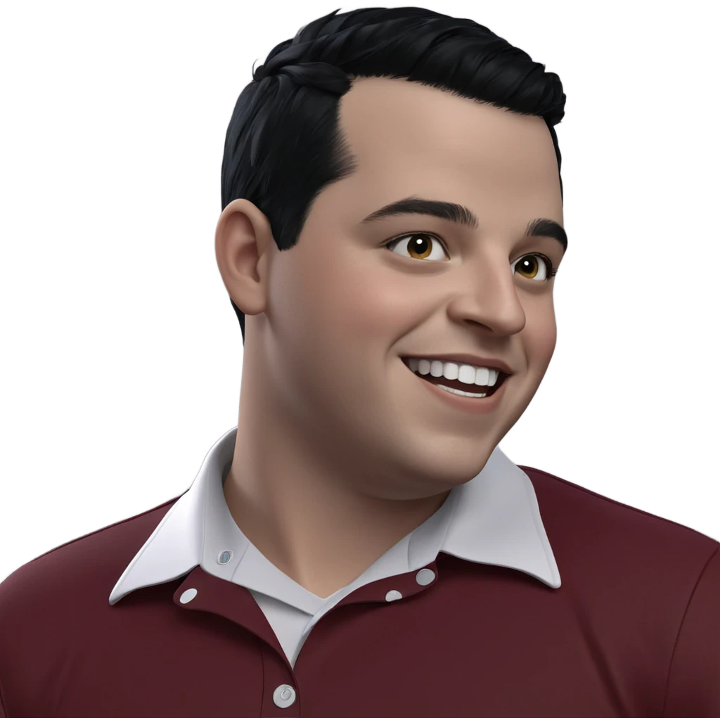 boy with black hair smiling emoji