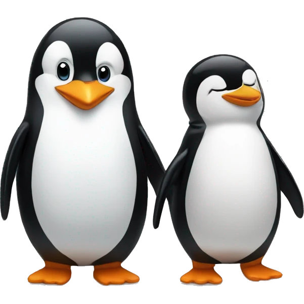 penguin and penguin emoji