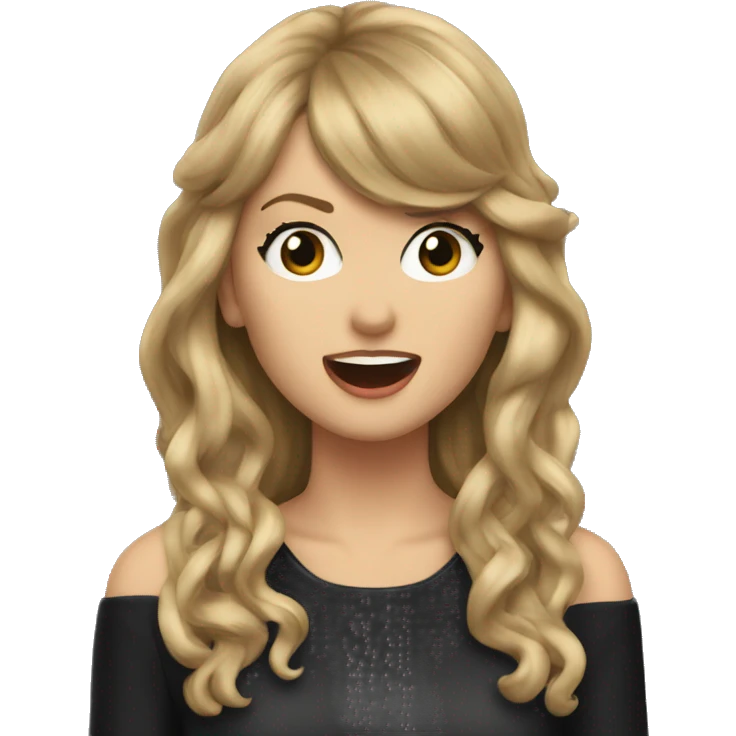 Taylor swift singing  emoji
