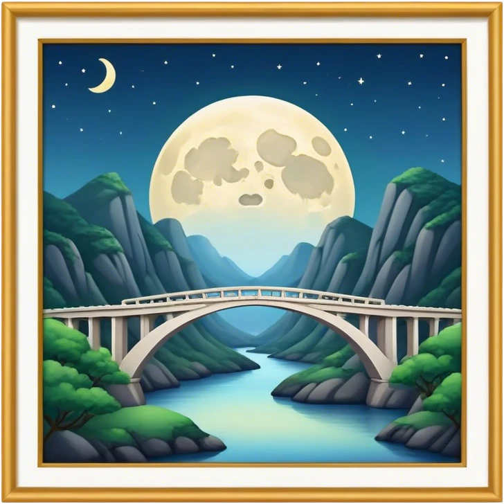 Gaoling moon bridge emoji