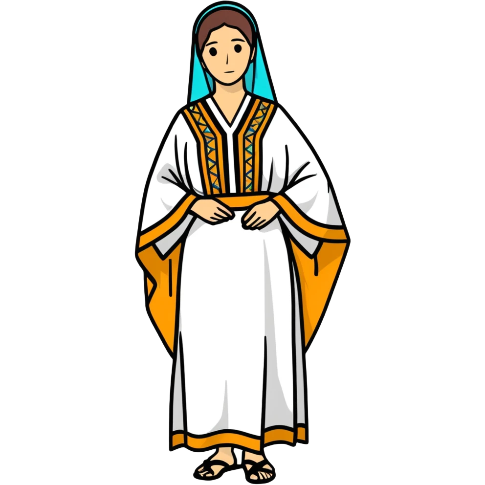 person wearing a caftan emoji