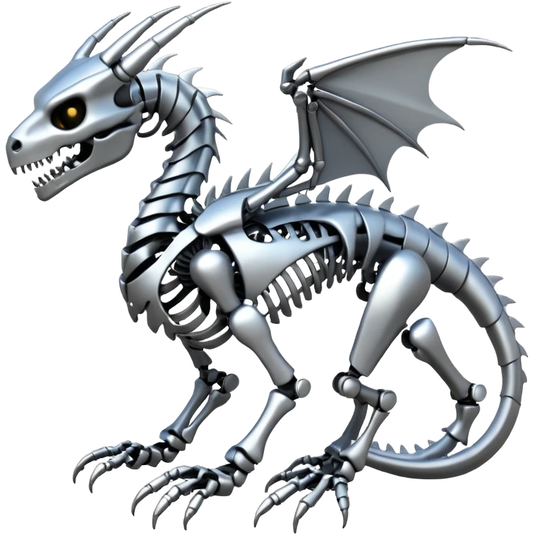A skeleton robot dragon  emoji