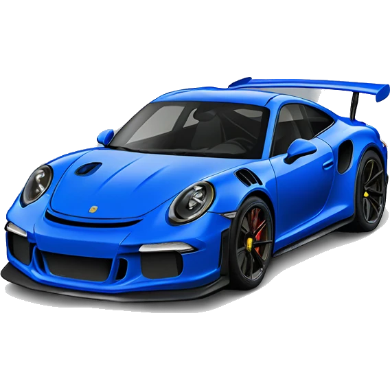 Royal blue Porsche gt3rs emoji