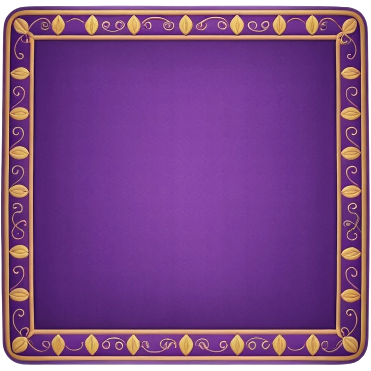 traditional patterned purple carpet emoji