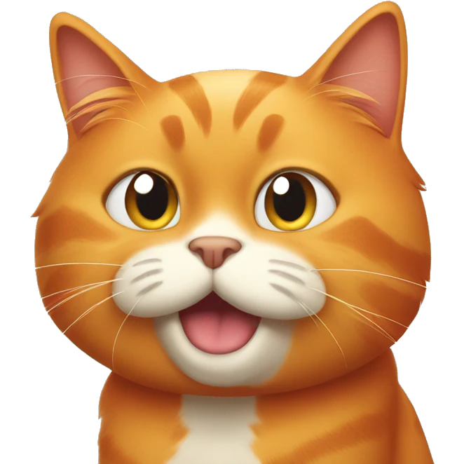 Orange cat being annoyed  emoji