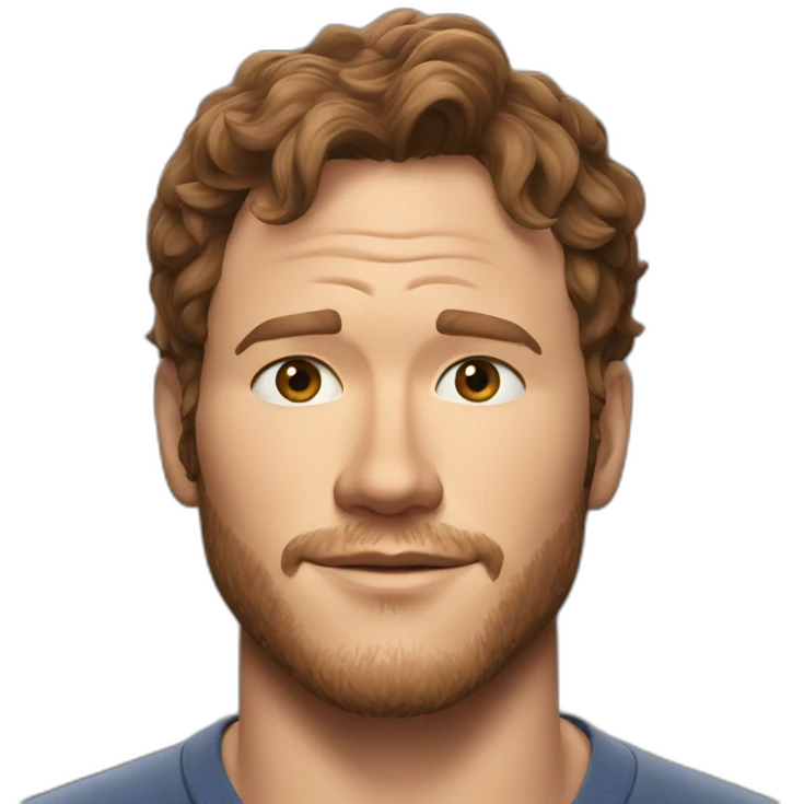 Chris Pratt ultra realistic emoji