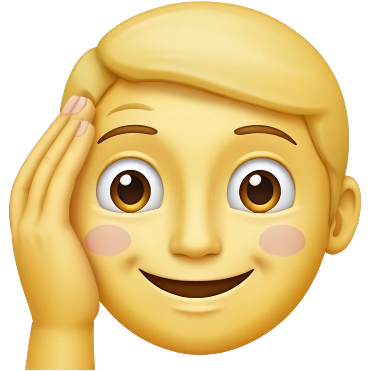 A yellow face smiling awkwardly while embarrassed, scratching its temple with one hand, and looking to the side emoji