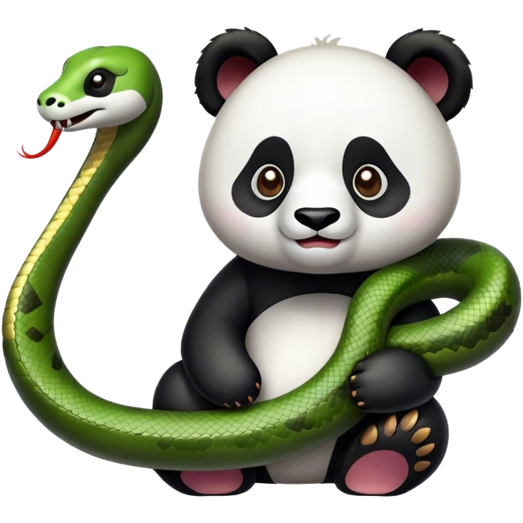 Panda + snake  emoji