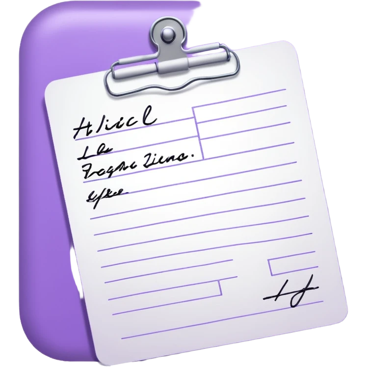 lilac medical prescription emoji