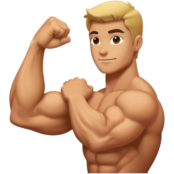 flexing muscle arm emoji