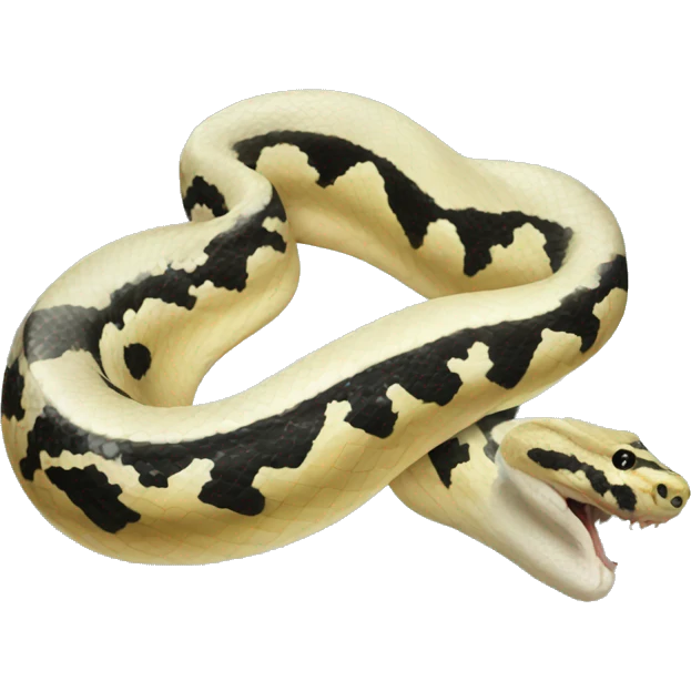Pied python emoji