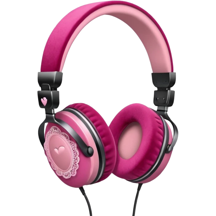 Coquette headphones emoji