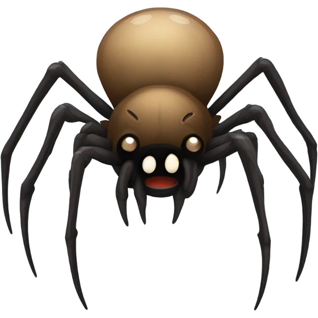 Scary spider emoji