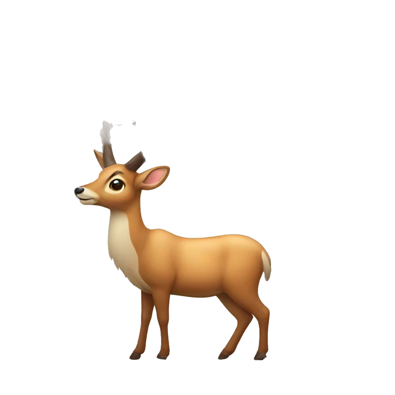 Deer with big antlers  emoji