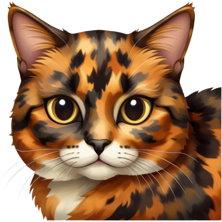Tortoiseshell cat emoji