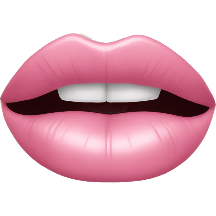 Lip stick baby pink emoji
