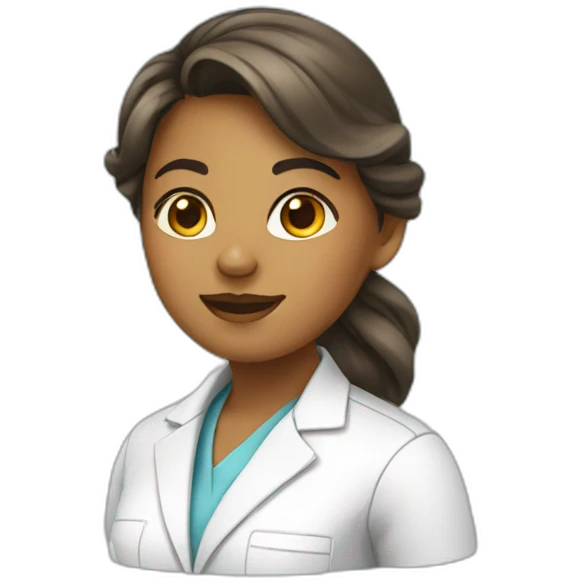 Girl biotechnologist  emoji