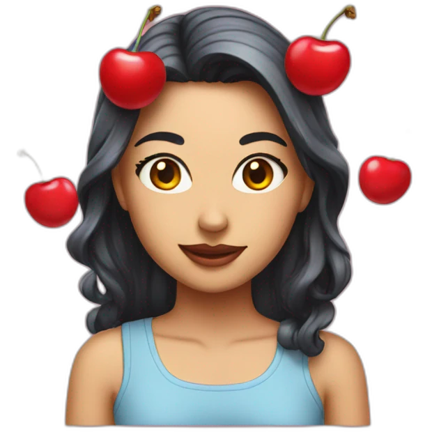 Cherry girlfriend emoji