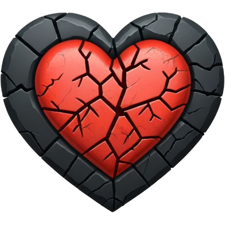 Siyah kırık kalpk emoji