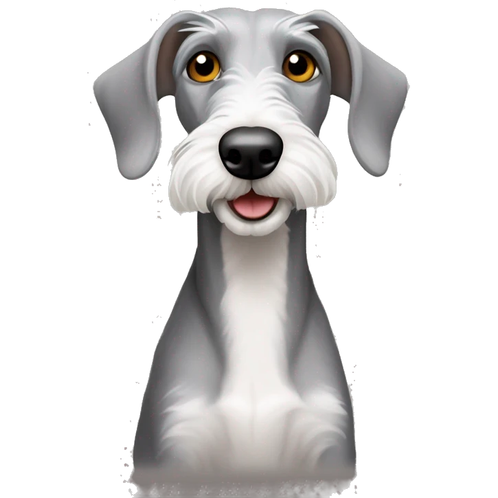 Bedlington terrier cross whippet  emoji