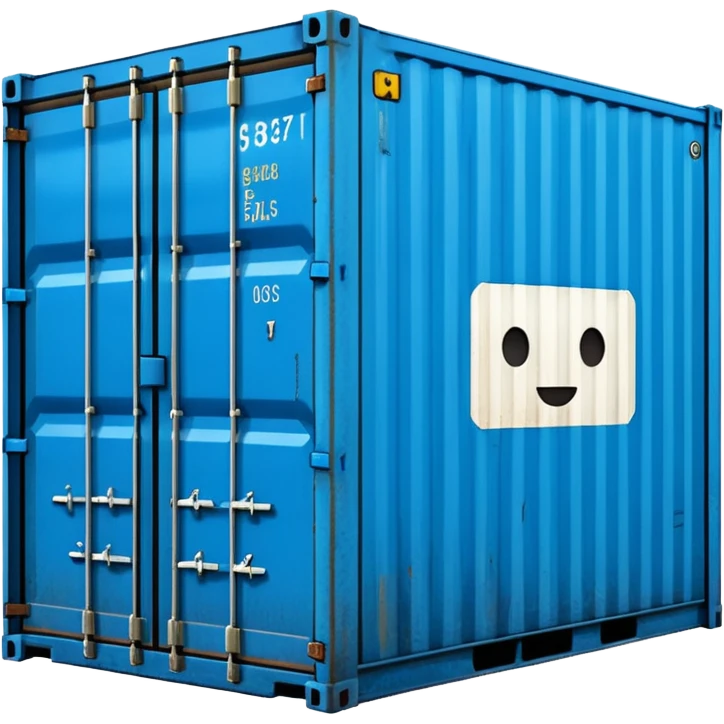 goods Contener emoji which is used for shipment of goods, single contaner emoji