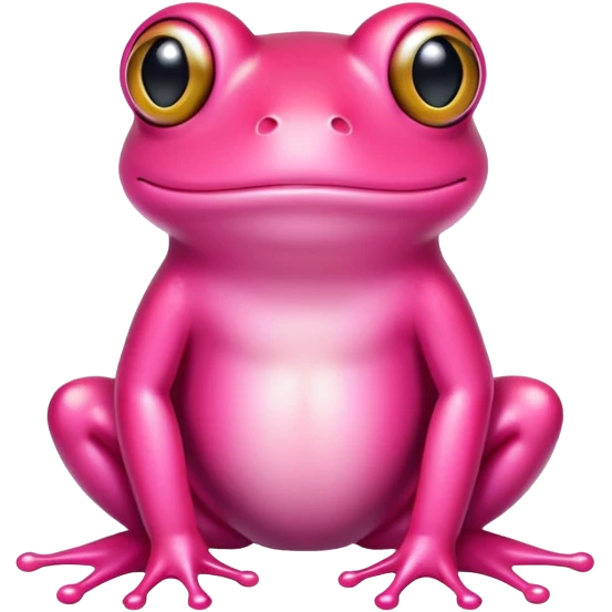 Pink frog emoji