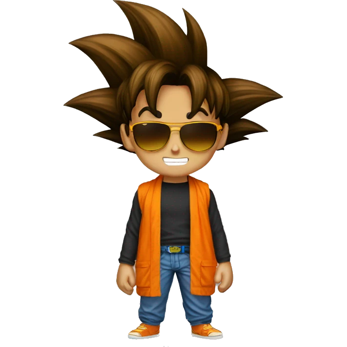 Goku with sunglasses emoji