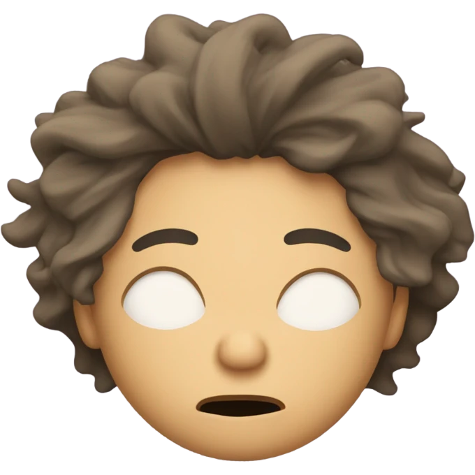 exhausted in bed emoji