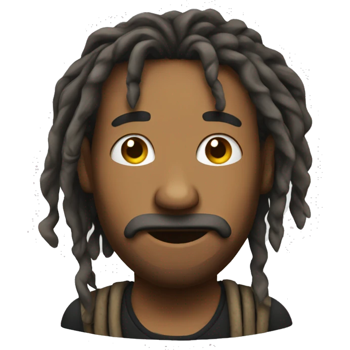 nonchalant dreadhead  emoji