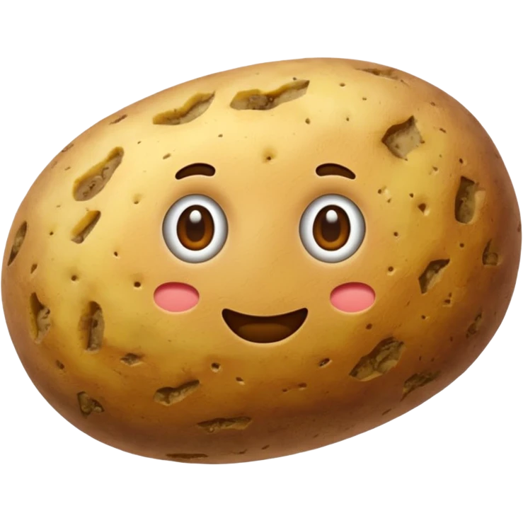 potato vegetable without face emoji