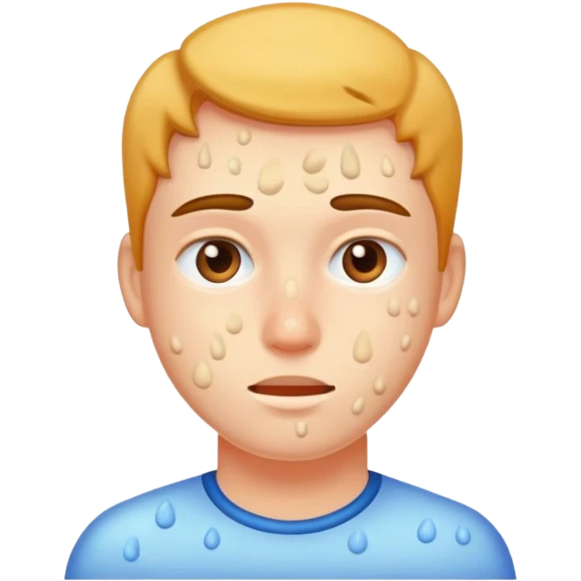 Mensch mit vielen Pickeln  emoji
