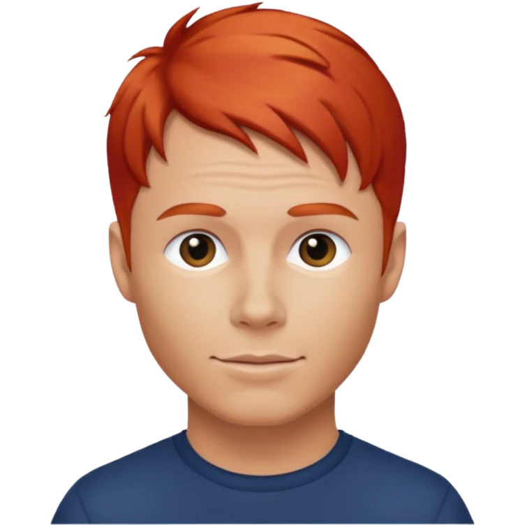 Brian Littrell with red hair emoji