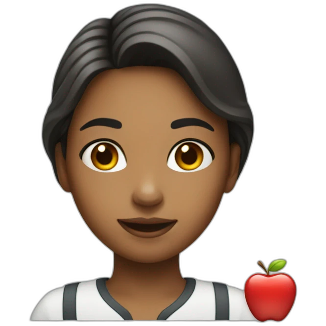 the girl sells Apple equipment emoji